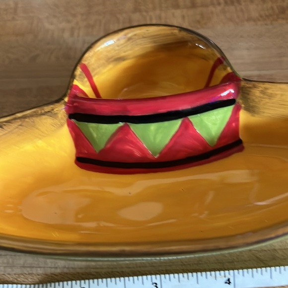 New Mexican Hat Ceramic Dish For Salt And Lime - Picture 2 of 11